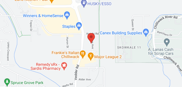 map of 104 7435 SHAW AVENUE